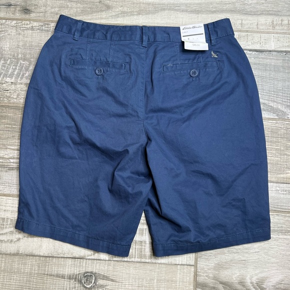 Eddie Bauer Curvy Petite Blue Stretchy Bermuda - Picture 3 of 14